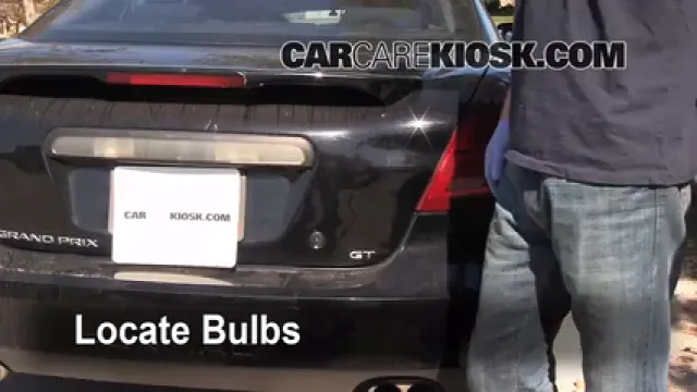 2004 Pontiac Grand Prix GT1 3.8L V6 Lights Reverse Light (replace bulb)